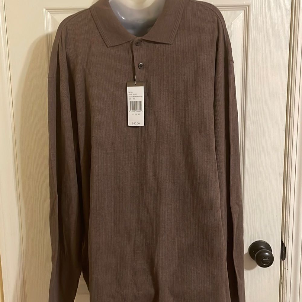 NWT Axist Brown Long sleeve shirt.  Size XXL.